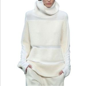 Helmut Lang sweater turtle neck dress